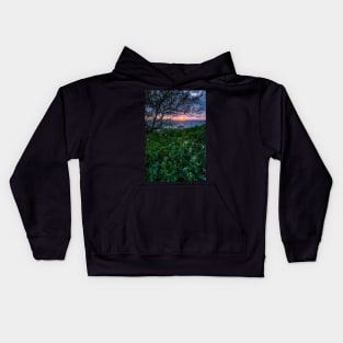 Sunset at Killer Whale Rock Kids Hoodie